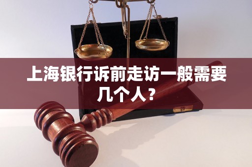 上海银行诉前走访一般需要几个人？