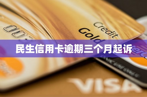 民生信用卡逾期三个月起诉