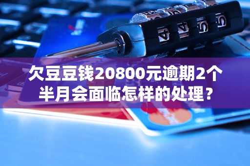 欠豆豆钱20800元逾期2个半月会面临怎样的处理？