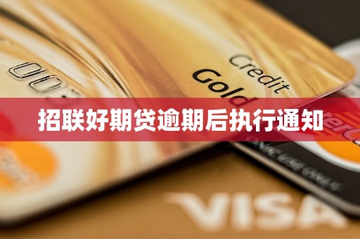 招联好期贷逾期后执行通知