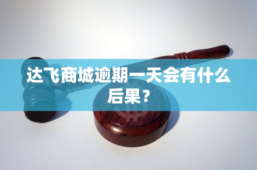 达飞商城逾期一天会有什么后果？