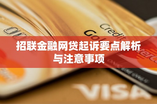 招联金融网贷起诉要点解析与注意事项 招联金融网贷起诉要点解析与注意事项