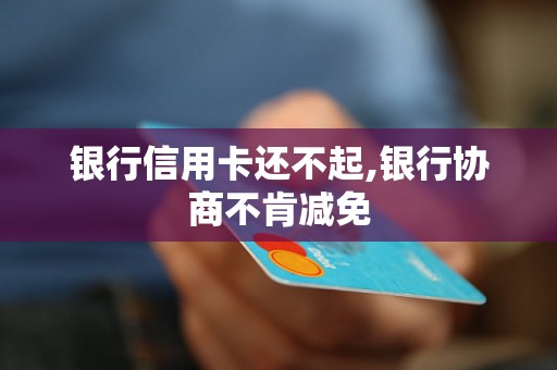 银行信用卡还不起,银行协商不肯减免