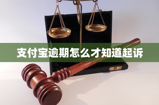 支付宝逾期怎么才知道起诉
