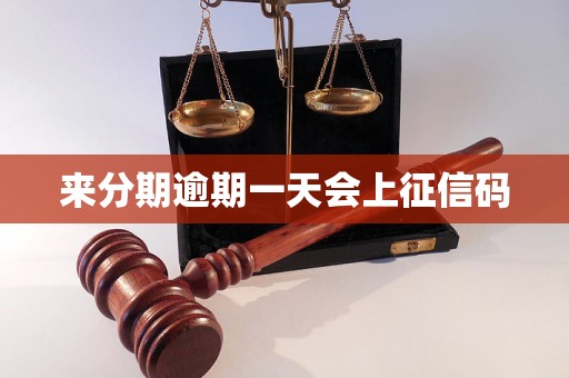 来分期逾期一天会上征信码