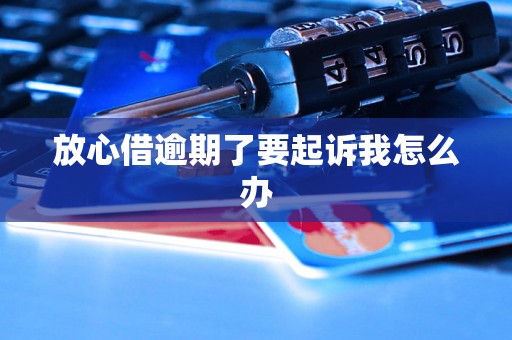 放心借逾期了要起诉我怎么办