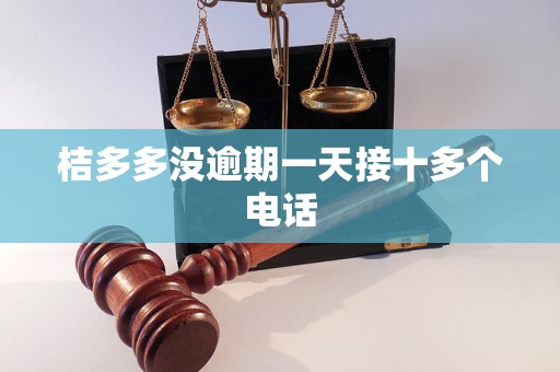 桔多多没逾期一天接十多个电话