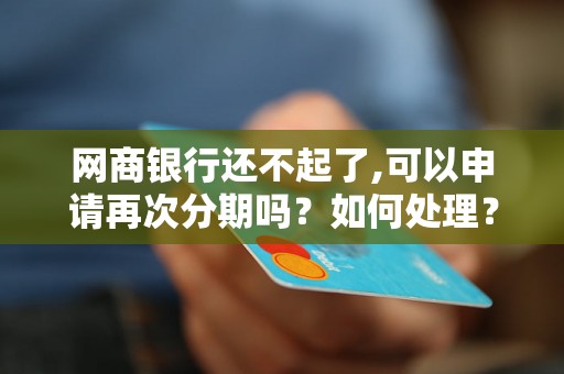 网商银行还不起了,可以申请再次分期吗？如何处理？