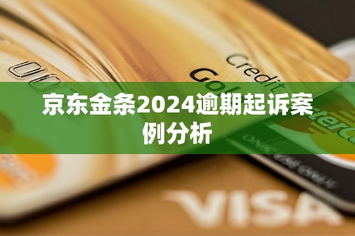 京东金条2024逾期起诉案例分析