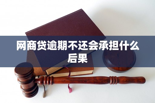 网商贷逾期不还会承担什么后果