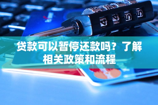 贷款可以暂停还款吗？了解相关政策和流程