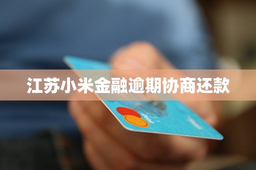 江苏小米金融逾期协商还款