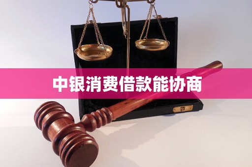 中银消费借款能协商