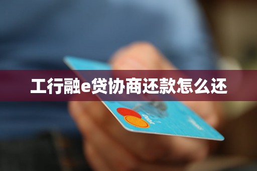 工行融e贷协商还款怎么还