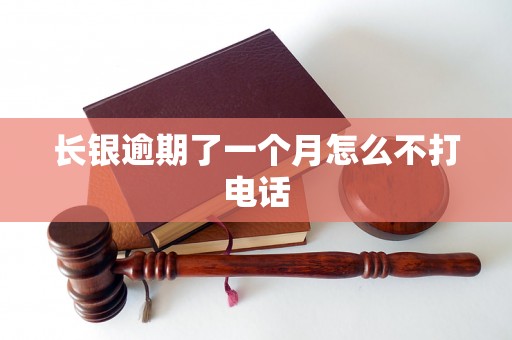 长银逾期了一个月怎么不打电话