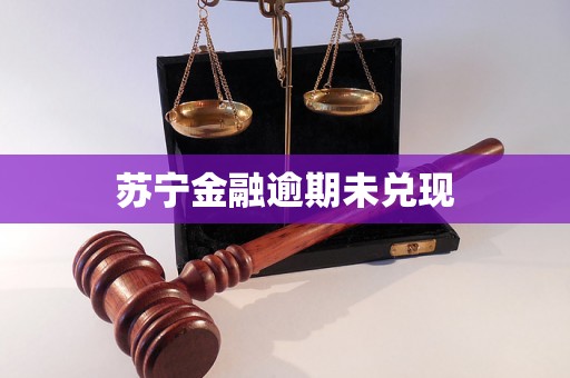 苏宁金融逾期未兑现 苏宁金融逾期未兑现