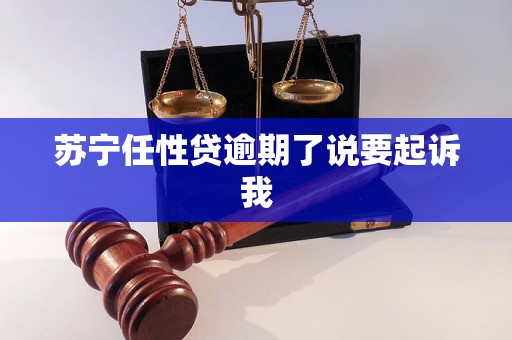 苏宁任性贷逾期了说要起诉我 苏宁任性贷逾期了说要起诉我