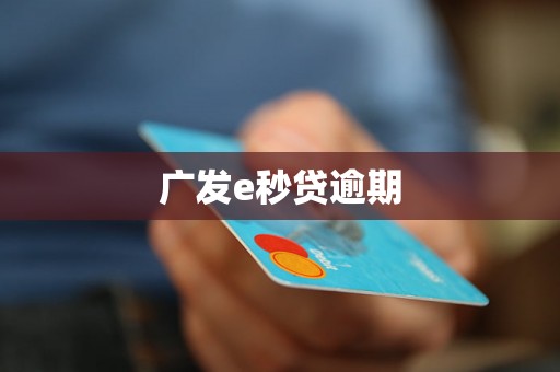 广发e秒贷逾期