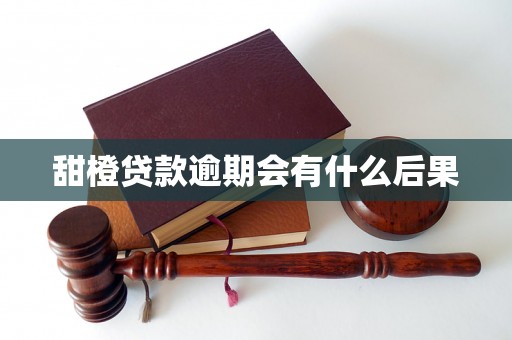 甜橙贷款逾期会有什么后果