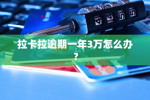 拉卡拉逾期一年3万怎么办? 拉卡拉逾期一年3万怎么办?