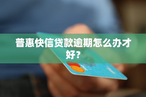 普惠快信贷款逾期怎么办才好？