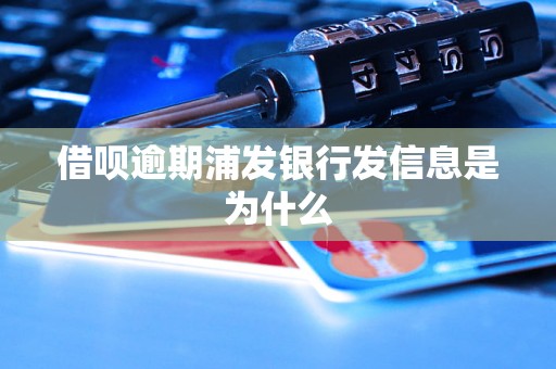 借呗逾期浦发银行发信息是为什么 借呗逾期浦发银行发信息是为什么