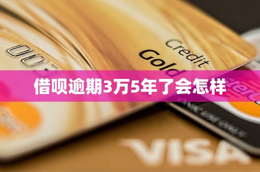 借呗逾期3万5年了会怎样