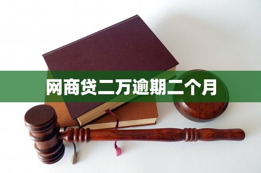 网商贷二万逾期二个月 网商贷二万逾期二个月