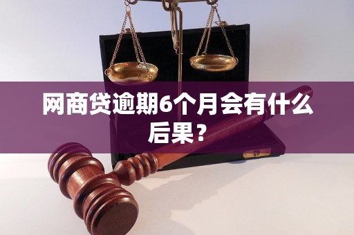 网商贷逾期6个月会有什么后果? 网商贷逾期6个月会有什么后果?