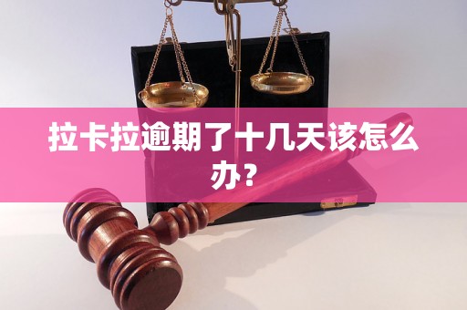 拉卡拉逾期了十几天该怎么办？
