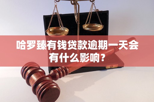 哈罗臻有钱贷款逾期一天会有什么影响？