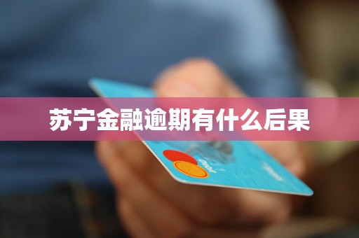 苏宁金融逾期有什么后果 苏宁金融逾期有什么后果