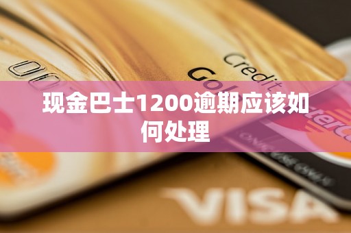 现金巴士1200逾期应该如何处理