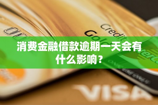 消费金融借款逾期一天会有什么影响？