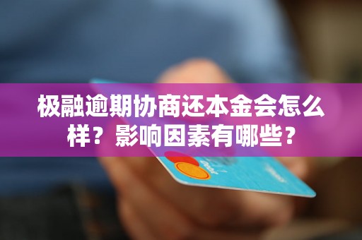 极融逾期协商还本金会怎么样？影响因素有哪些？