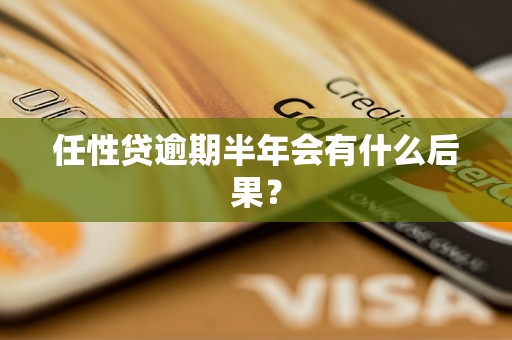任性贷逾期半年会有什么后果？