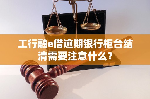 工行融e借逾期银行柜台结清需要注意什么? 工行融e借逾期银行柜台结清需要注意什么?