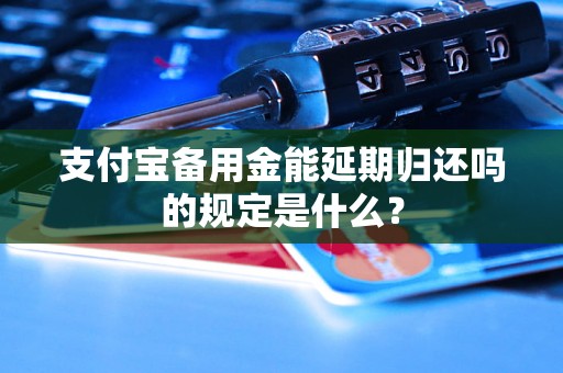 支付宝备用金能延期归还吗的规定是什么？