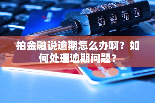 拍金融說逾期怎么辦??？如何處理逾期問題？