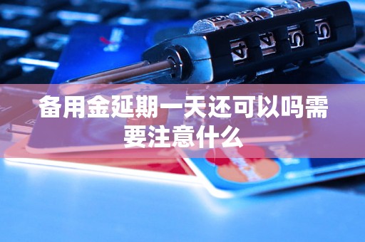 备用金延期一天还可以吗需要注意什么