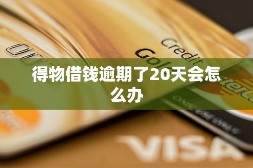 得物借钱逾期了20天会怎么办