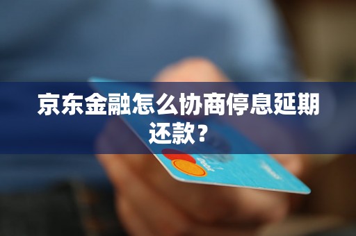 京东金融怎么协商停息延期还款？