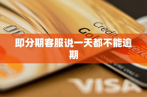 即分期客服说一天都不能逾期