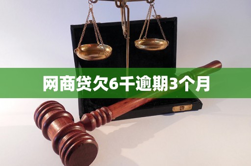 网商贷欠6千逾期3个月 网商贷欠6千逾期3个月