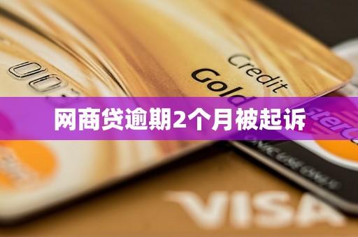 网商贷逾期2个月被起诉