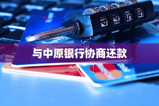 与中原银行协商还款