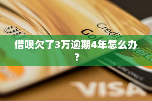 借呗欠了3万逾期4年怎么办？