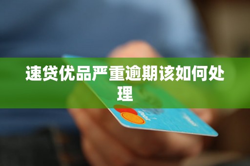 速贷优品严重逾期该如何处理