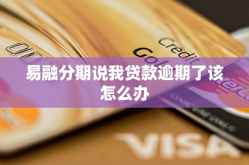 易融分期说我贷款逾期了该怎么办