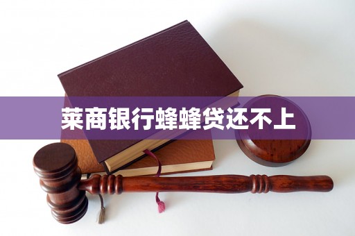 莱商银行蜂蜂贷还不上